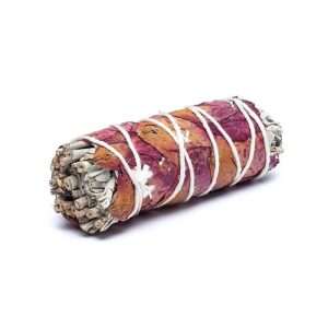 Valge salvei roosiõitega